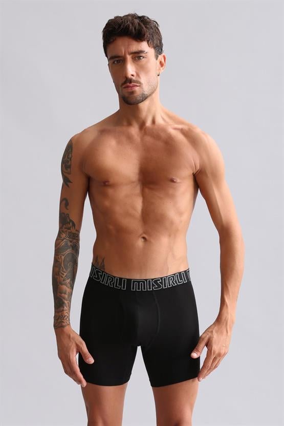 Mısırlı Modal by TENCEL SPARTACUS PERFORMANCE Long Boxer Siyah