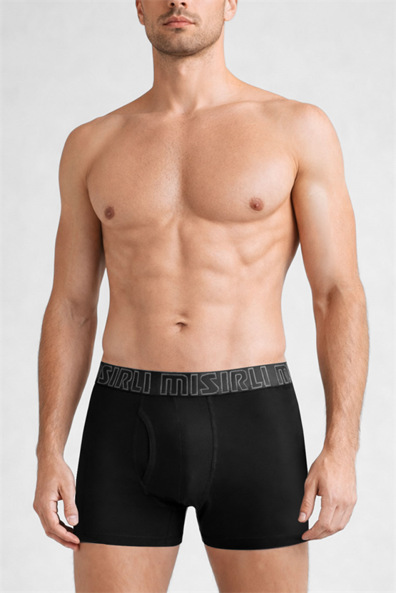Mısırlı Modal by TENCEL SPARTACUS PERFORMANCE Boxer Siyah