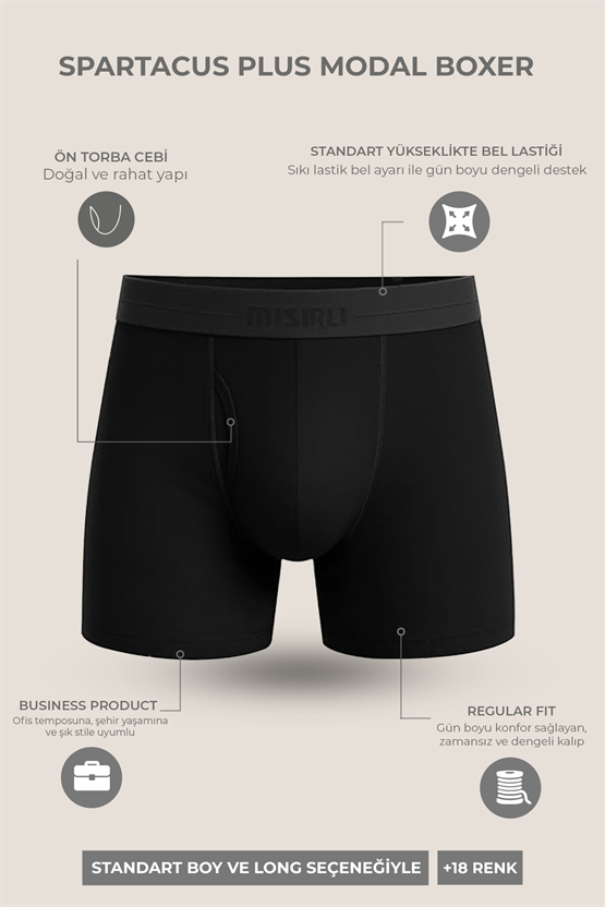 Mısırlı Modal by TENCEL SPARTACUS PLUS PERFORMANCE Boxer Antrasit