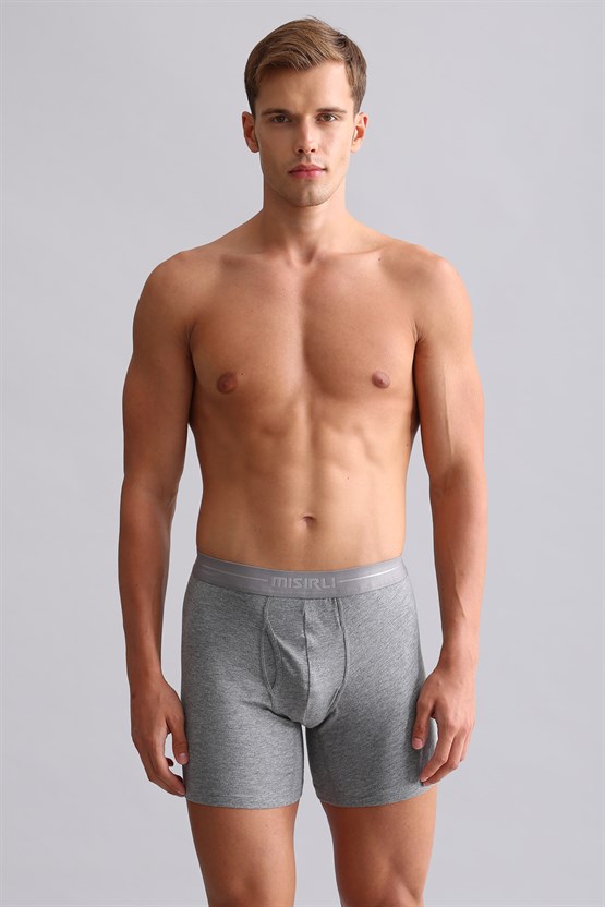 Mısırlı Modal by TENCEL SPARTACUS PLUS PERFORMANCE Long Boxer Gri