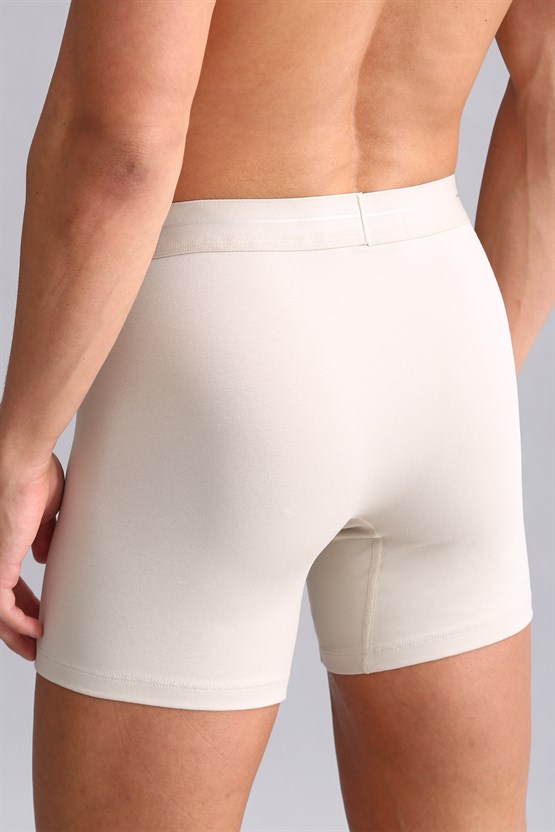 Mısırlı Modal by TENCEL SPARTACUS PLUS PERFORMANCE Long Boxer Toprak Bej