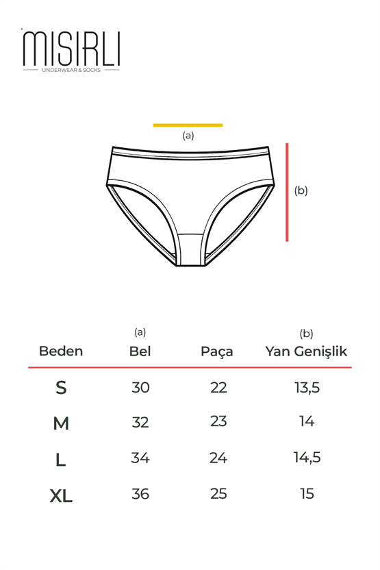 Kadın Modal Yüksek Bel Hipster Külot Ten