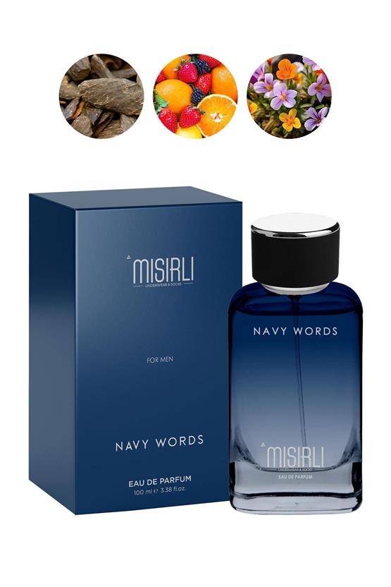 Mısırlı NAVY WORDS – 100 ml EDP Erkek Parfümü Renksiz