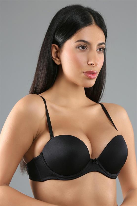 Mısırlı New Bra B Cup Extra Push Up Basic Sütyen Siyah