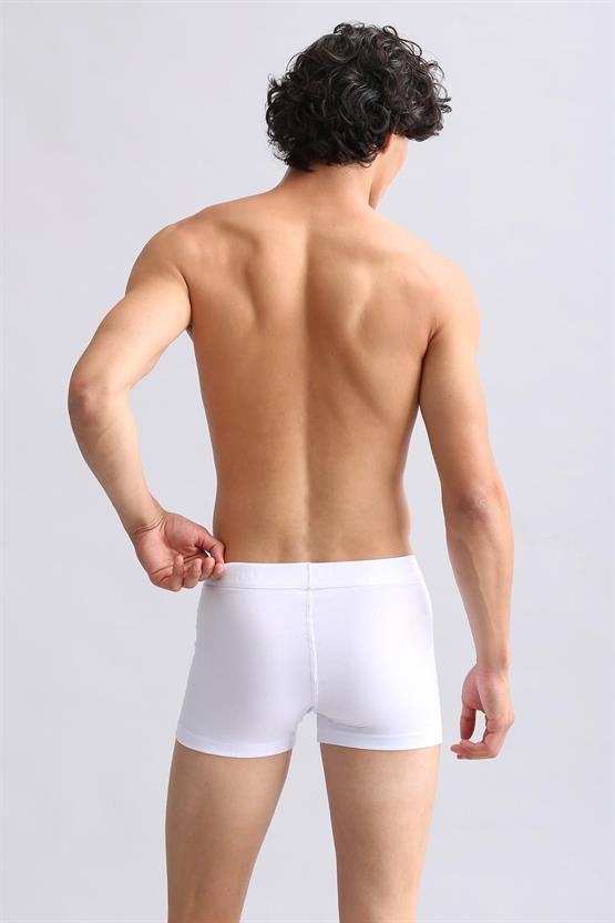 Mısırlı ORGANIC Pamuklu Compact Cotton Klasik Boxer Beyaz