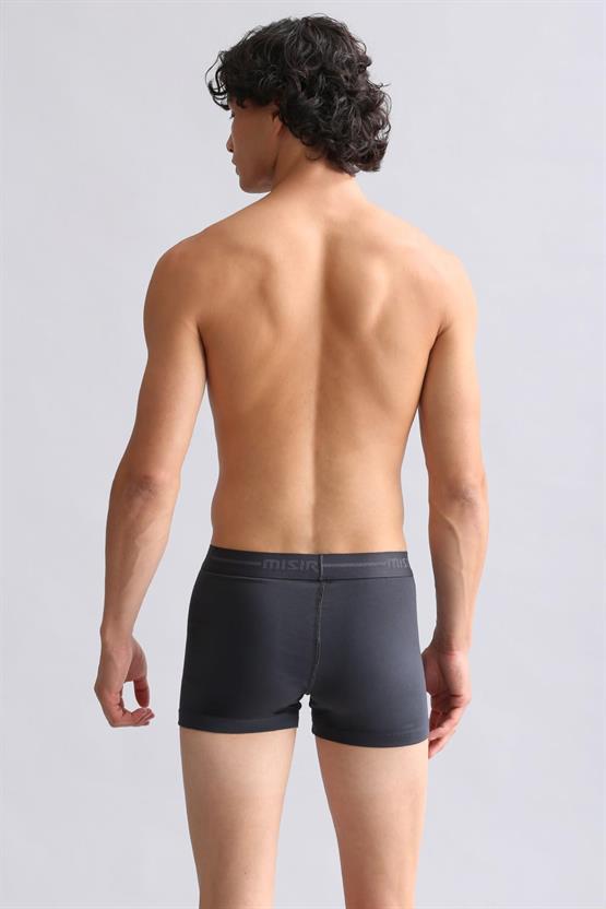 Mısırlı ORGANIC Pamuklu Compact Cotton Klasik Boxer Antrasit