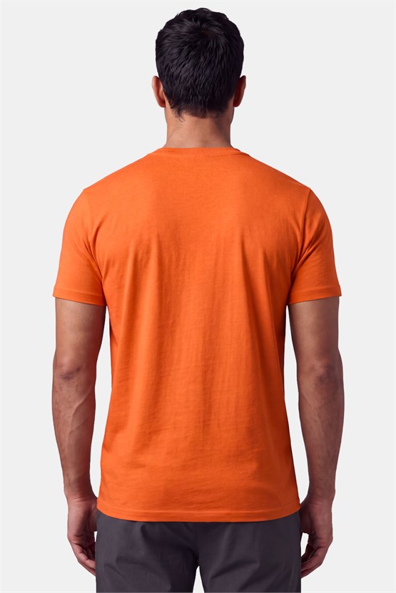 Mısırlı ORGANIC Pamuklu HERCULES Slim Fit Bisiklet Yaka Fanila Pas Kırmızısı