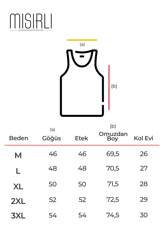 Mısırlı ORGANIC Pamuklu HERCULES Slim Fit Basic Atlet Hardal