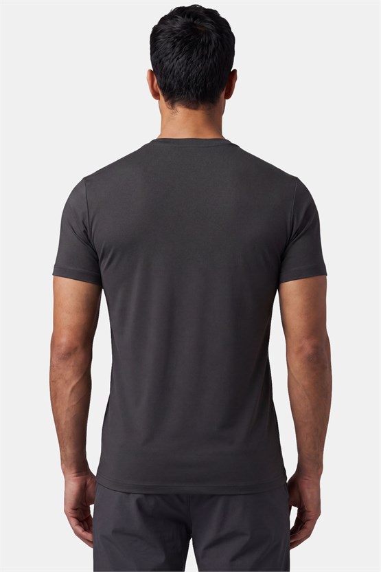 Mısırlı ORGANIC Pamuklu HERCULES Slim Fit Bisiklet Yaka Fanila Antrasit