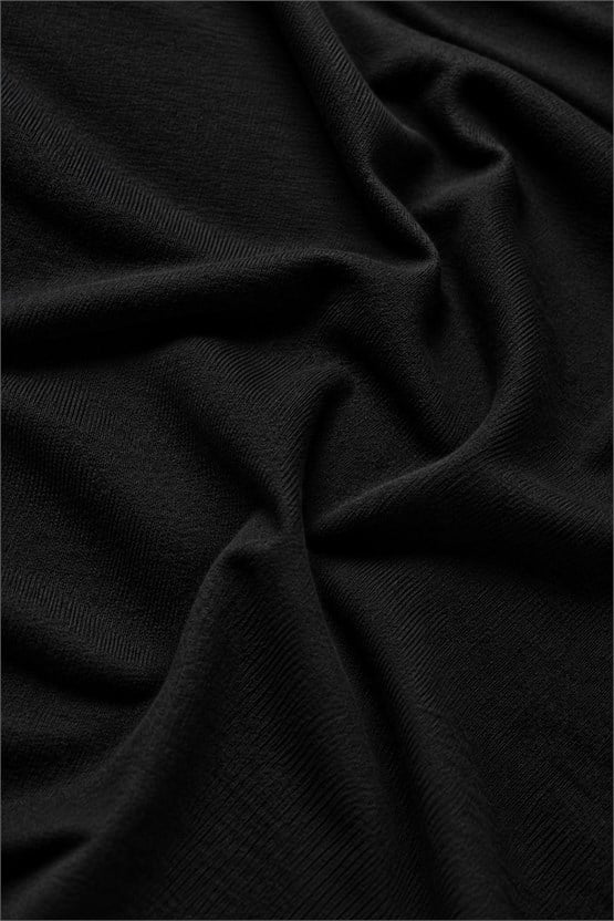 Mısırlı ORGANIC Pamuklu HERCULES Slim Fit Bisiklet Yaka Fanila Siyah