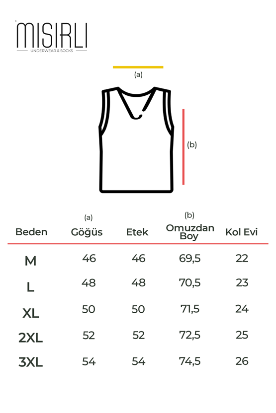 Mısırlı ORGANIC Pamuklu HERCULES Slim Fit V Yaka Sporcu Atlet / T-Shirt Pas Kırmızı