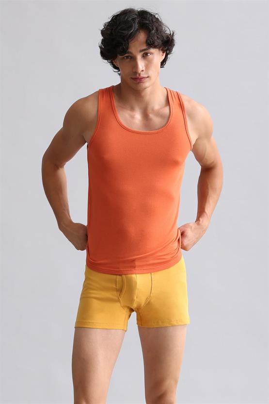 Mısırlı ORGANIC Pamuklu HERCULES Slim Fit Basic Atlet Pas Kırmızı