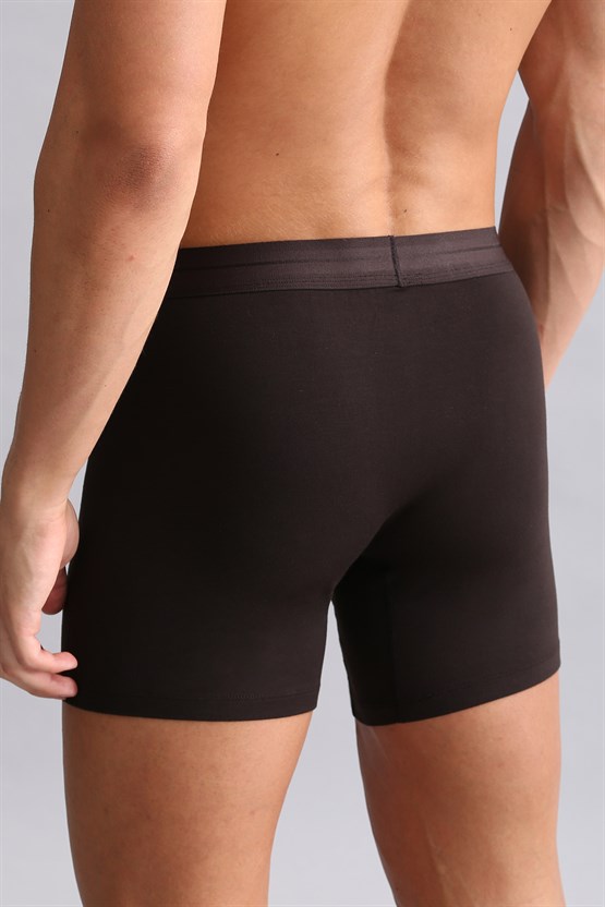 Mısırlı ORGANIC Pamuklu SPARTACUS PLUS PERFORMANCE Long Boxer Kahverengi