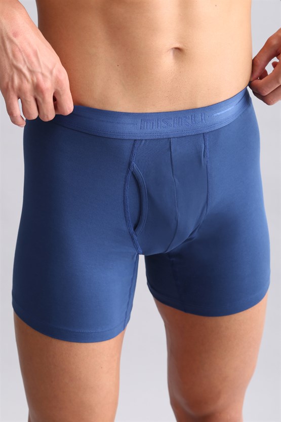 Mısırlı ORGANIC Pamuklu SPARTACUS PLUS PERFORMANCE Long Boxer Gece Mavisi