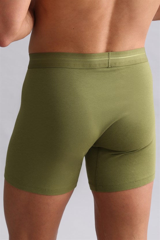 Mısırlı ORGANIC Pamuklu SPARTACUS PLUS PERFORMANCE Long Boxer Haki