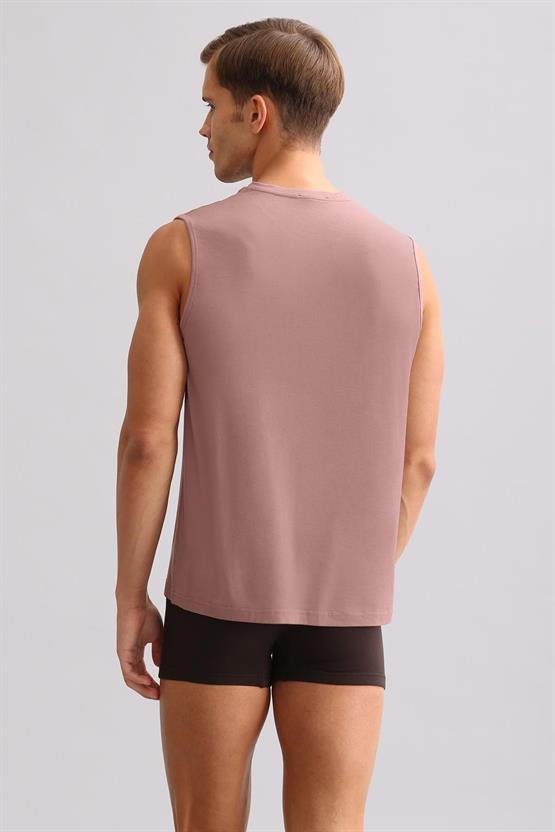 Mısırlı ORGANIC Pamuklu ZEUS LUXURY Regular Fit Bisiklet Yaka Sporcu Atlet / T-Shirt Lavender