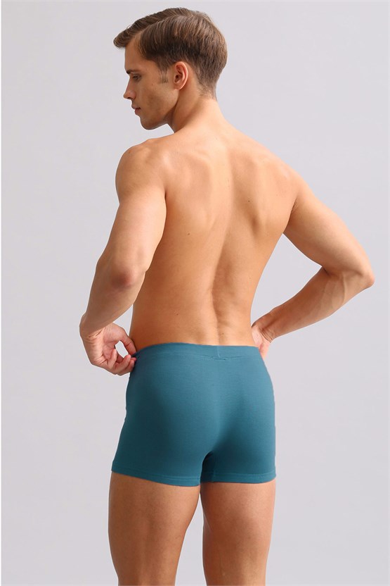 Mısırlı ORGANIC Pamuklu ZEUS LUXURY Regular Fit Metal Armalı Boxer Fit Green