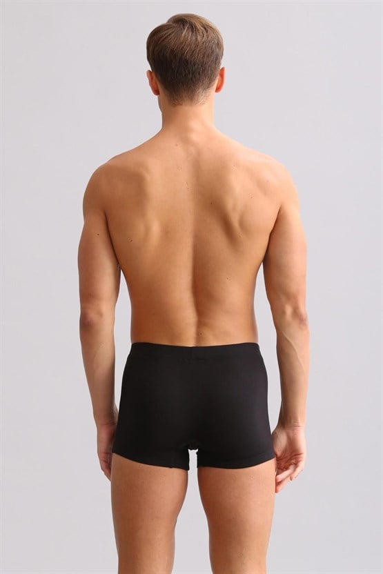 Mısırlı ORGANIC Pamuklu ZEUS LUXURY Regular Fit Metal Armalı Boxer Siyah
