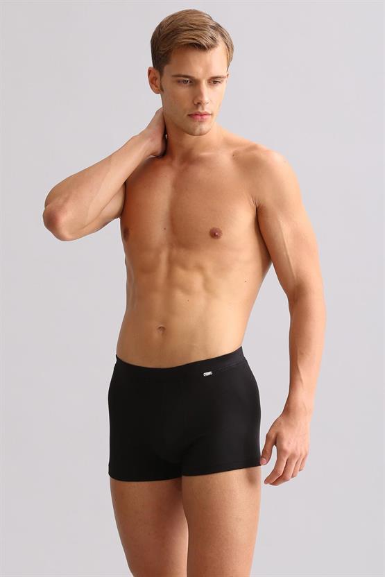 Mısırlı ORGANIC Pamuklu ZEUS LUXURY Regular Fit Metal Armalı Boxer Siyah
