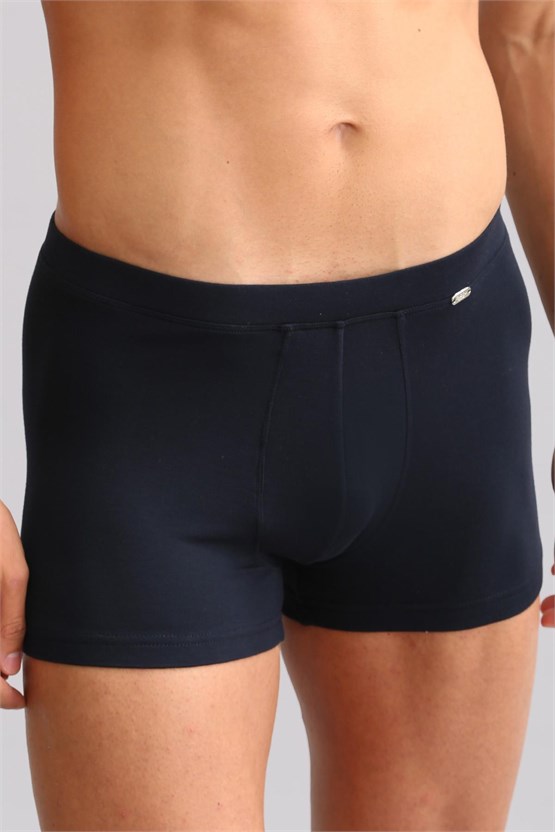 Mısırlı ORGANIC Pamuklu ZEUS LUXURY Regular Fit Metal Armalı Boxer Lacivert