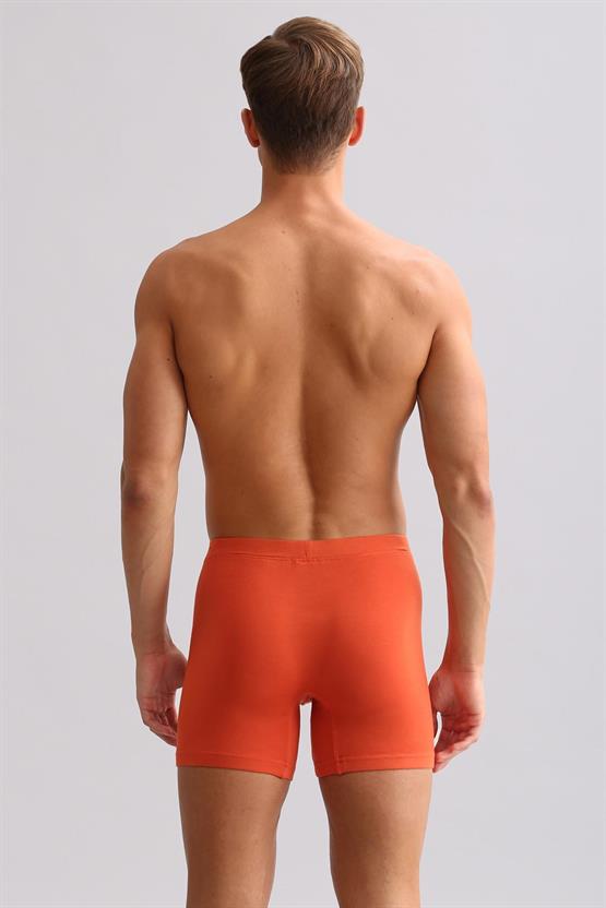 Mısırlı ORGANIC Pamuklu ZEUS LUXURY Regular Fit Metal Armalı Long Boxer Pas Kırmızı