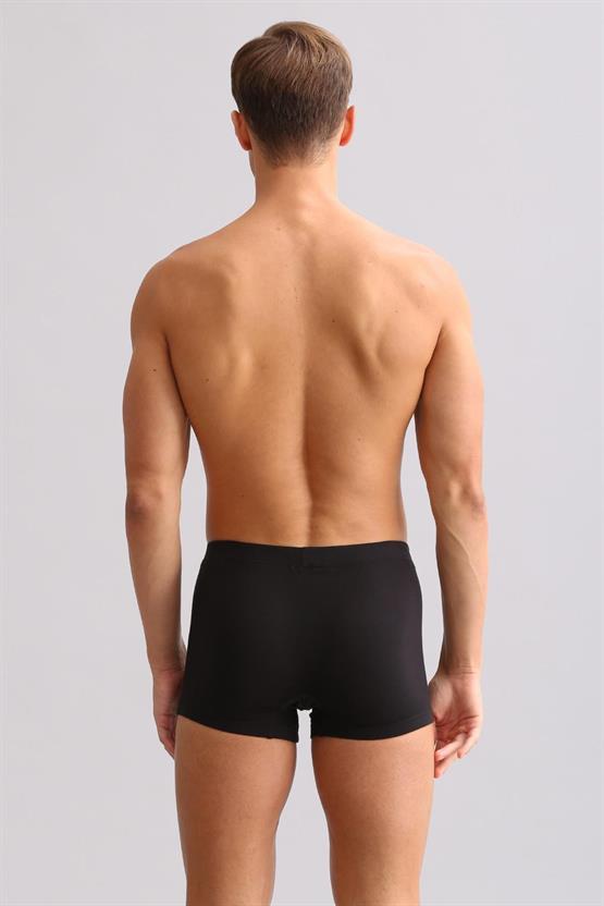 Mısırlı ORGANIC Pamuklu ZEUS LUXURY Regular Fit Metal Armalı Boxer Siyah