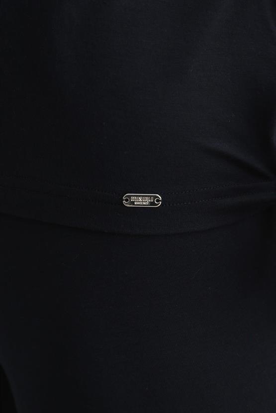 Mısırlı ORGANIC Pamuklu ZEUS LUXURY Regular Fit V Yaka Fanila / T-Shirt Lacivert