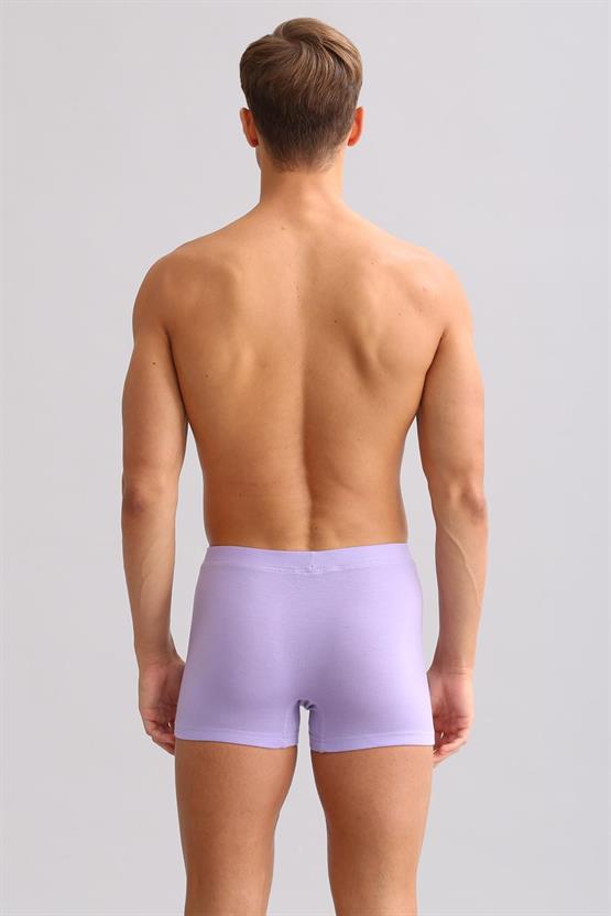 Mısırlı ORGANIC Pamuklu ZEUS LUXURY Regular Fit Metal Armalı Boxer Mor
