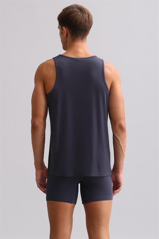 Mısırlı ORGANIC Pamuklu ZEUS LUXURY Regular Fit Basic Atlet Antrasit