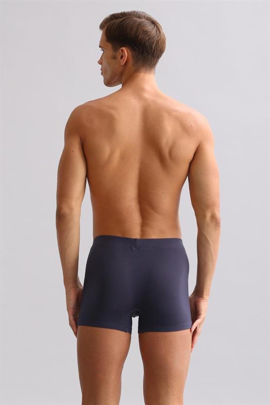 Mısırlı ORGANIC Pamuklu ZEUS LUXURY Regular Fit Metal Armalı Boxer Antrasit
