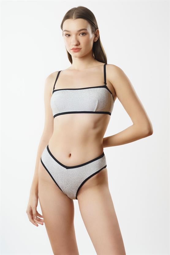 Mısırlı Siyah Biyeli Bikini Takımı