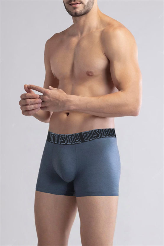 Mısırlı SPARTACUS PERFORMANCE Pamuklu Long Boxer Mavi Melanj