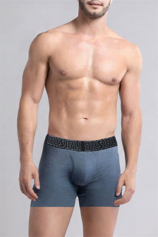 Mısırlı SPARTACUS PERFORMANCE Pamuklu Long Boxer Mavi Melanj