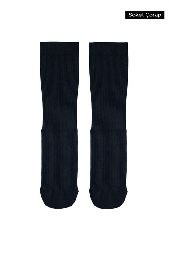 Mısırlı Unisex Bambu Özel Sıkılaştırıcı Teknolojiyle Uçuş ve Pilot Soket Çorap Lacivert
