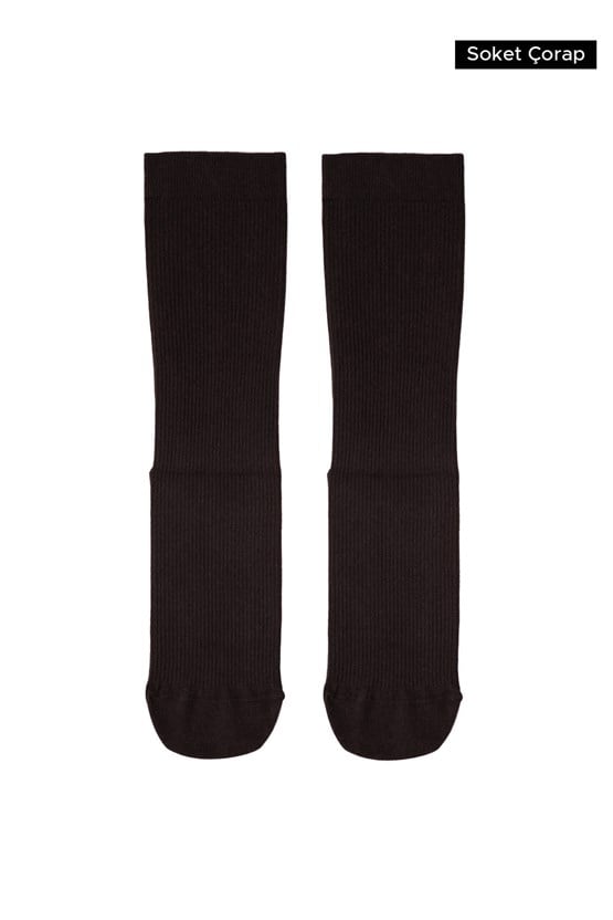 Mısırlı Unisex Bambu Özel Sıkılaştırıcı Teknolojiyle Uçuş ve Pilot Soket Çorap Kahverengi