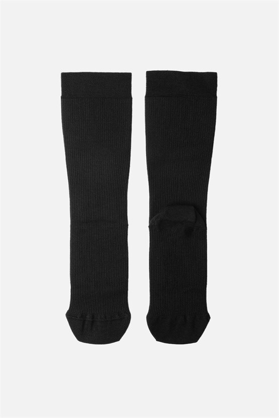 Mısırlı Unisex Bambu Özel Sıkılaştırıcı Teknolojiyle Uçuş ve Pilot Soket Çorap Siyah