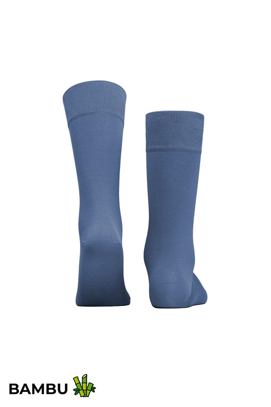 Mısırlı Unisex Bambu Soket Çorap Likralı Gece Mavisi