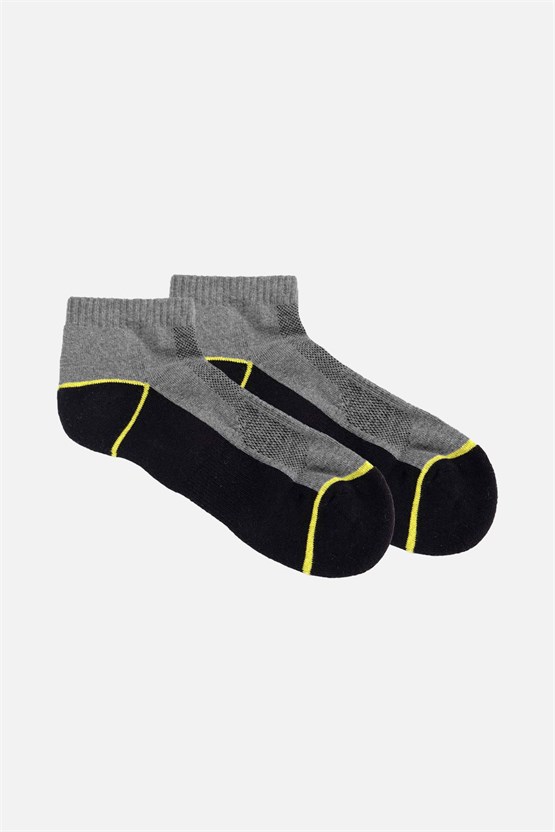 Mısırlı Unisex Coolmax Tekli Havlu Kısa Konç Çorap Siyah