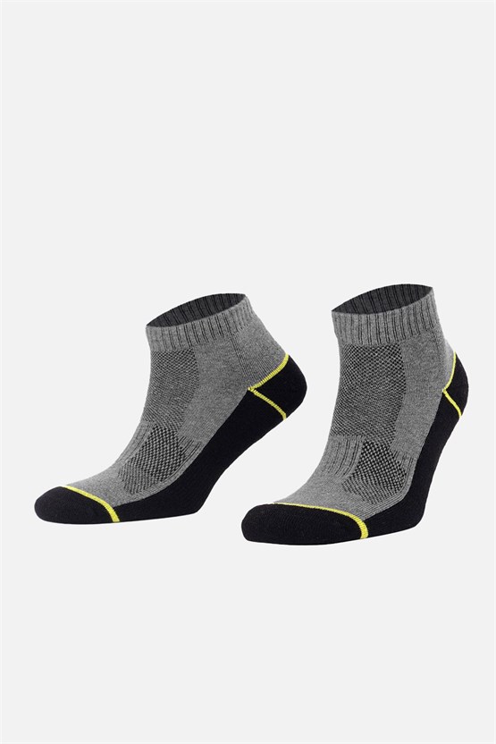 Mısırlı Unisex Coolmax Tekli Havlu Kısa Konç Çorap Siyah