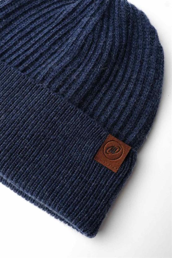 Mısırlı Unisex Kuzu Yünü (Lambswool) Katlamalı Jean Bere