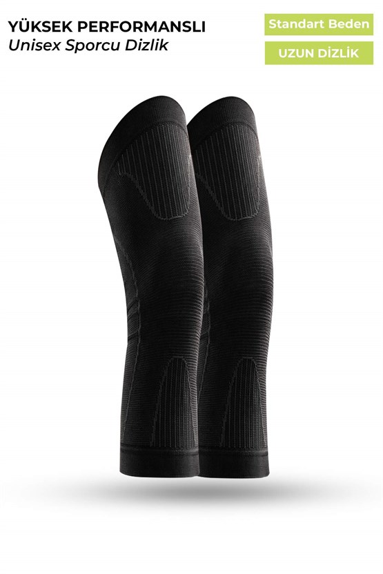 Mısırlı Unisex Medikal Dizlik Çorap Siyah
