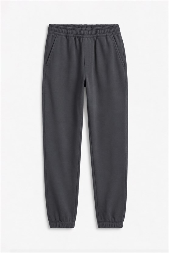 Mısırlı Unisex Pamuk Karışımlı Jogger Füme