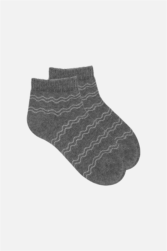 Mısırlı Unisex Pamuklu 3 Çift Bebek ve Çocuk Patik Çorap Çok Renkli