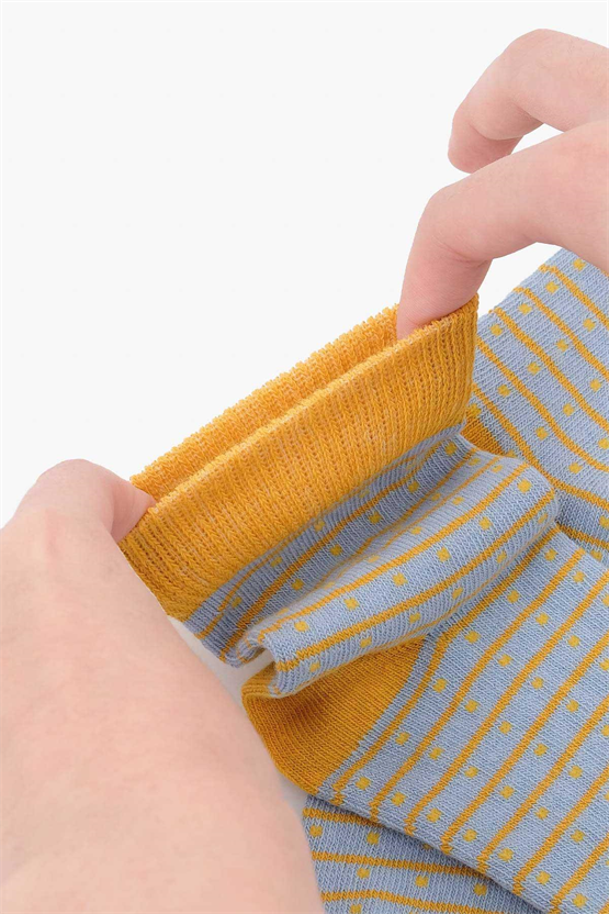 Mısırlı Unisex Pamuklu 3 Çift Çocuk Soket Çorap Çok Renkli