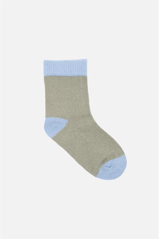 Mısırlı Unisex Pamuklu 5 Çift Bebek ve Çocuk Çorap Çok Renkli