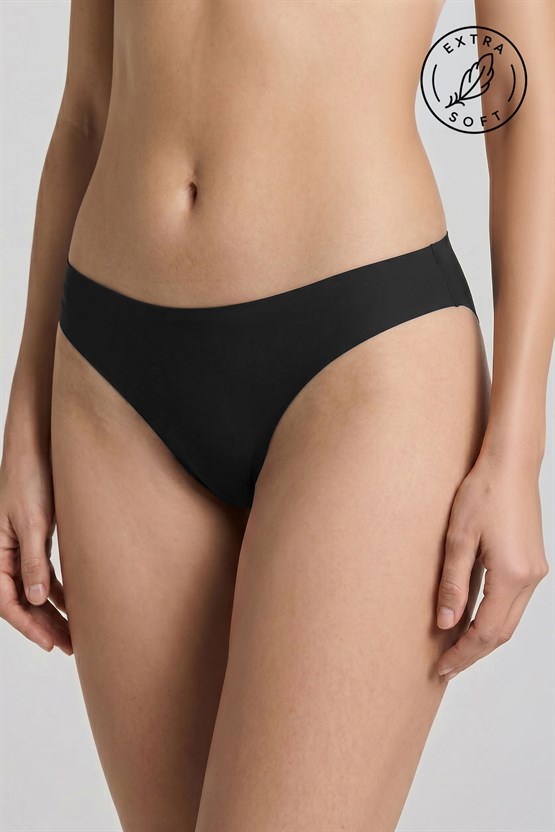 Mısırlı Yapıştırmalı Slip Siyah