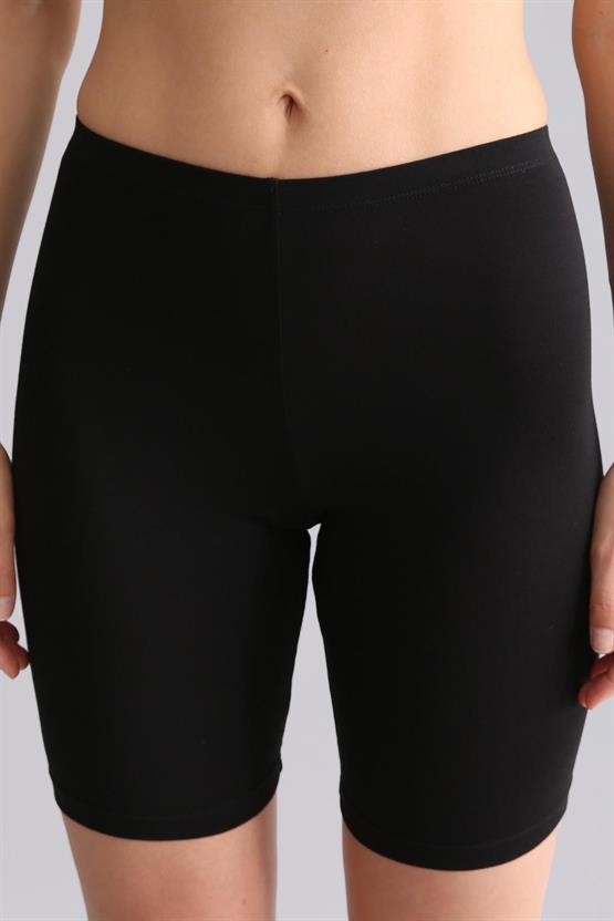 Modal by TENCEL ALICE Uzun Şort Külot Siyah