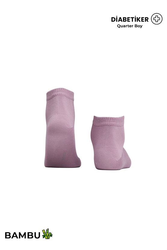 Unisex Diyabetik Bambu Kısa Konç Çorap Lavender