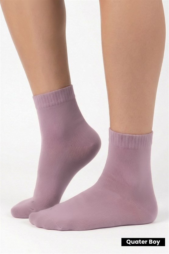 Unisex Diyabetik Bambu Kısa Konç Çorap Lavender