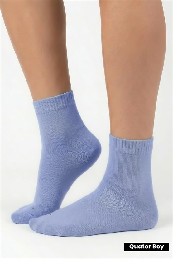 Unisex Diyabetik Bambu Kısa Konç Çorap Gece Mavisi